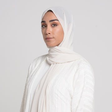Essential Everyday Chiffon Hijab - White