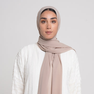 Essential Everyday Chiffon Hijab - Blush Beige