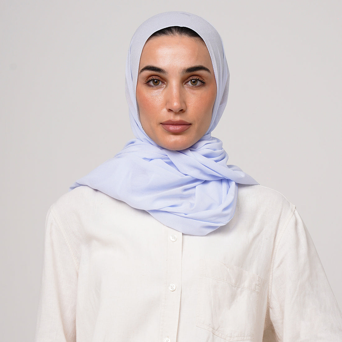 Double Stretch Chiffon Hijab - Lavender Mist