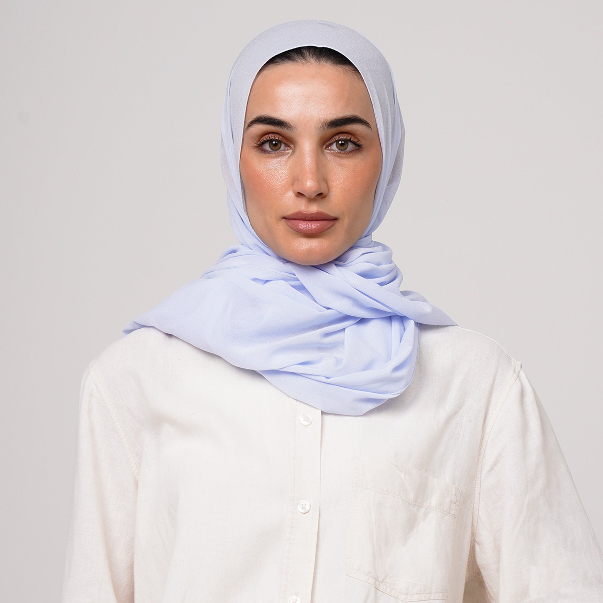 Double Stretch Chiffon Hijab - Lavender Mist