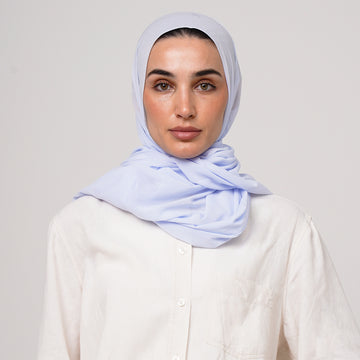 Double Stretch Chiffon Hijab - Lavender Mist