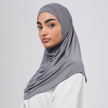 Elena Hijab 2 pieces - Grey