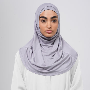 Elena Hijab 2 pieces - Lavender Grey