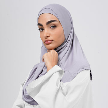 Elena Hijab 2 pieces - Lavender Grey