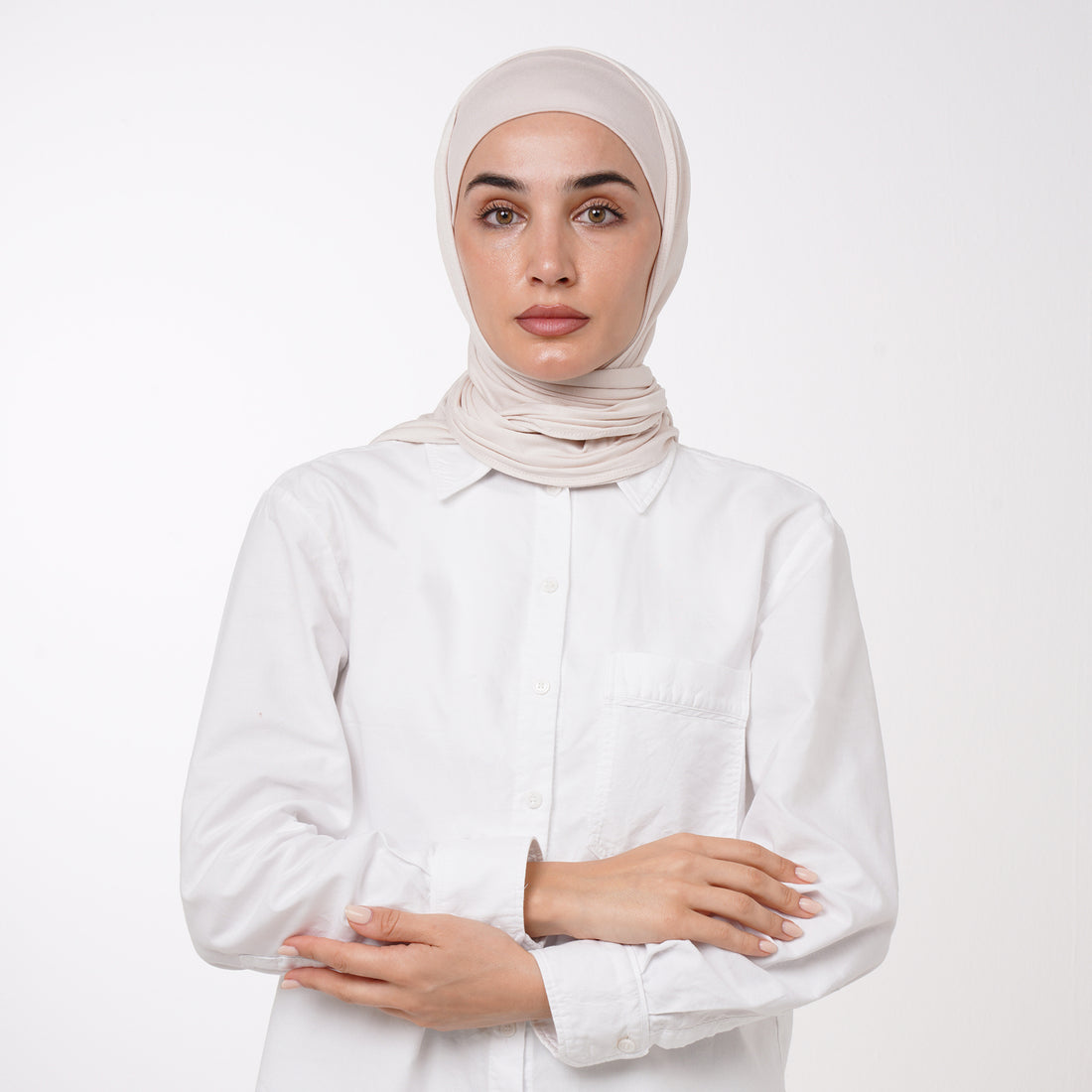 Classic Triangle Esarp - Ivory Beige