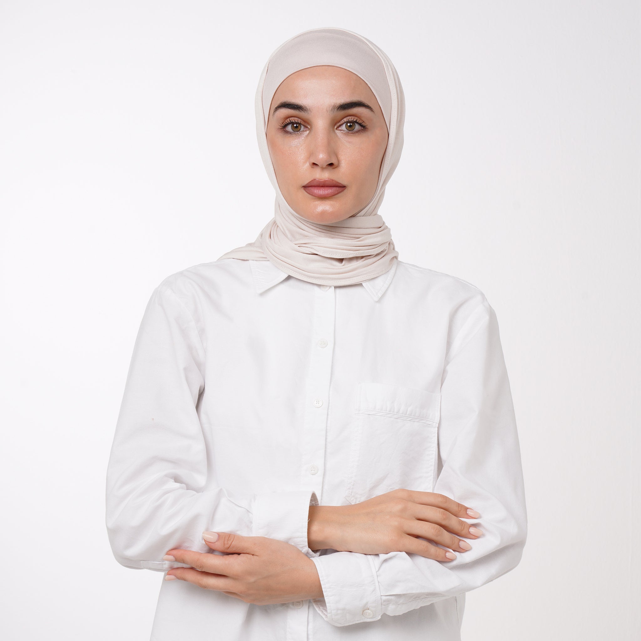 Classic Triangle Esarp - Ivory Beige