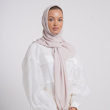 Crepe Cotton hijab -  Dusty Rose