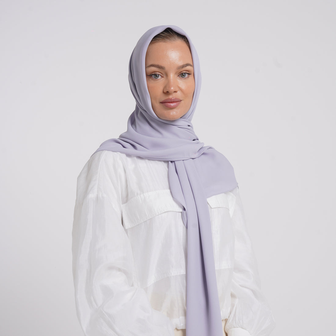 Crepe Cotton hijab -  Soft Lilac