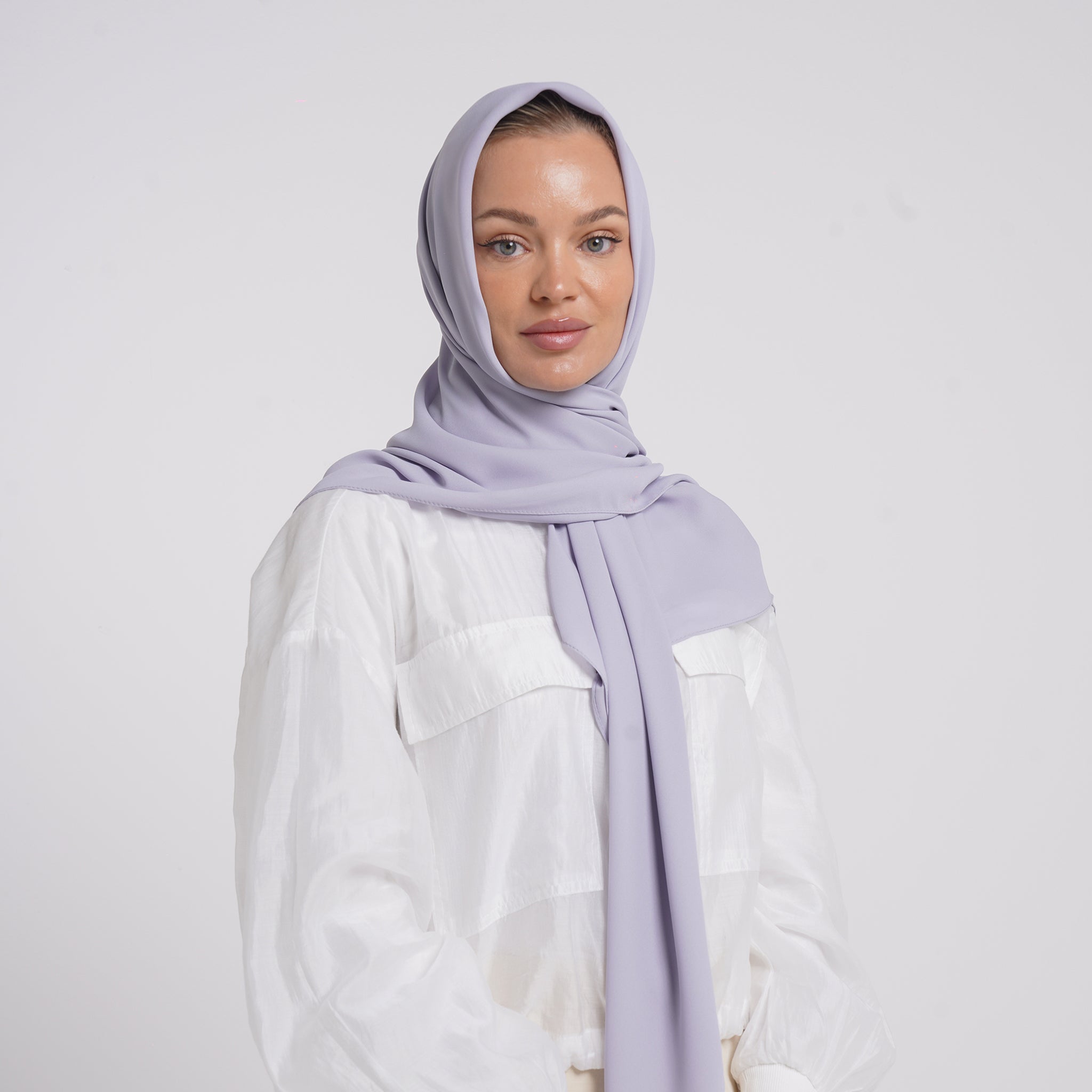 Crepe Cotton hijab -  Soft Lilac