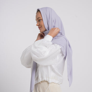 Crepe Cotton hijab -  Soft Lilac
