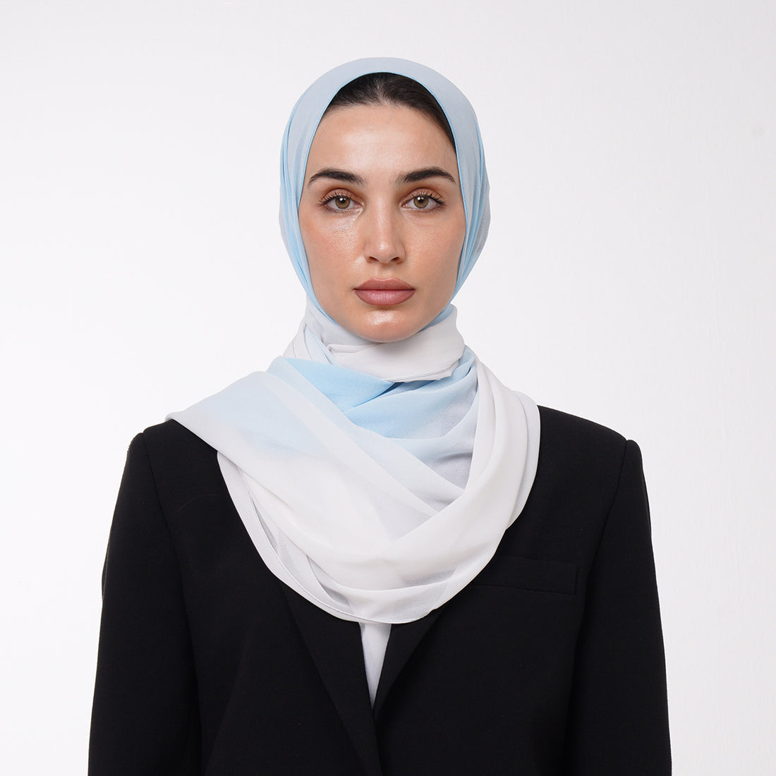Ombre Crepe Hijab -Sky Whisper