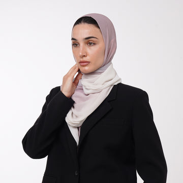 Ombre Crepe Hijab -Rose Pearl