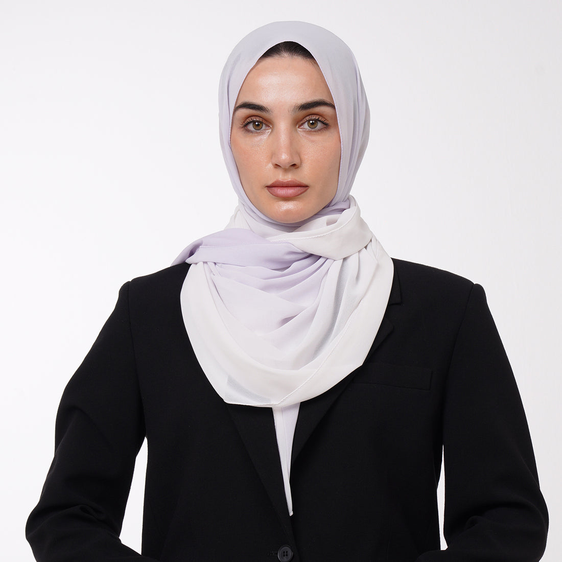 Ombre Crepe Hijab -Lilac Mist