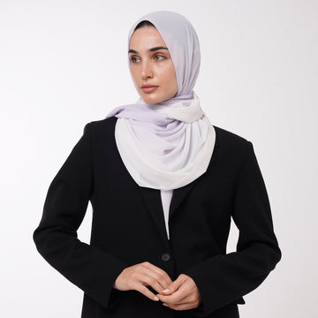 Ombre Crepe Hijab -Lilac Mist