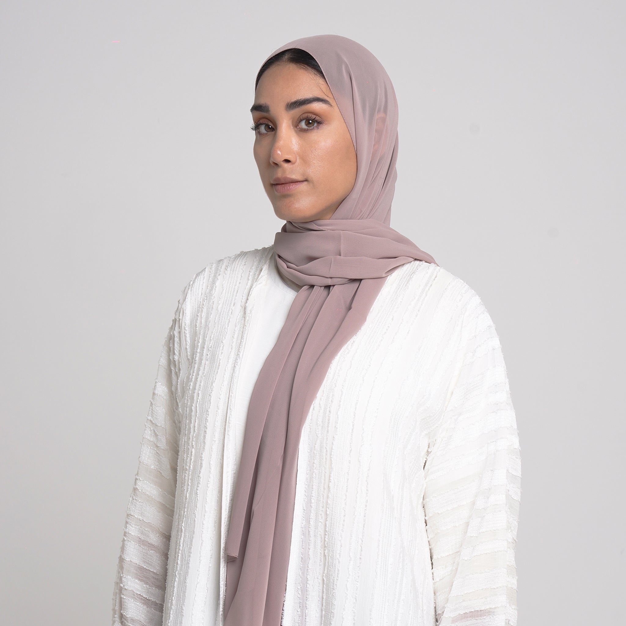 Essential Everyday Chiffon Hijab - Dusty Mauve