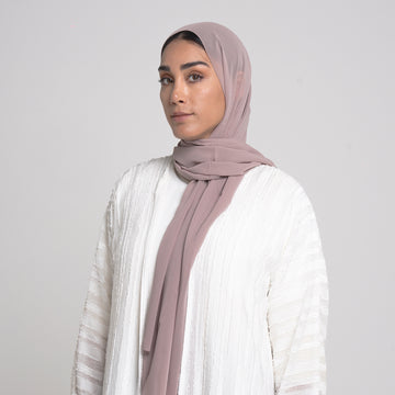 Essential Everyday Chiffon Hijab - Dusty Mauve