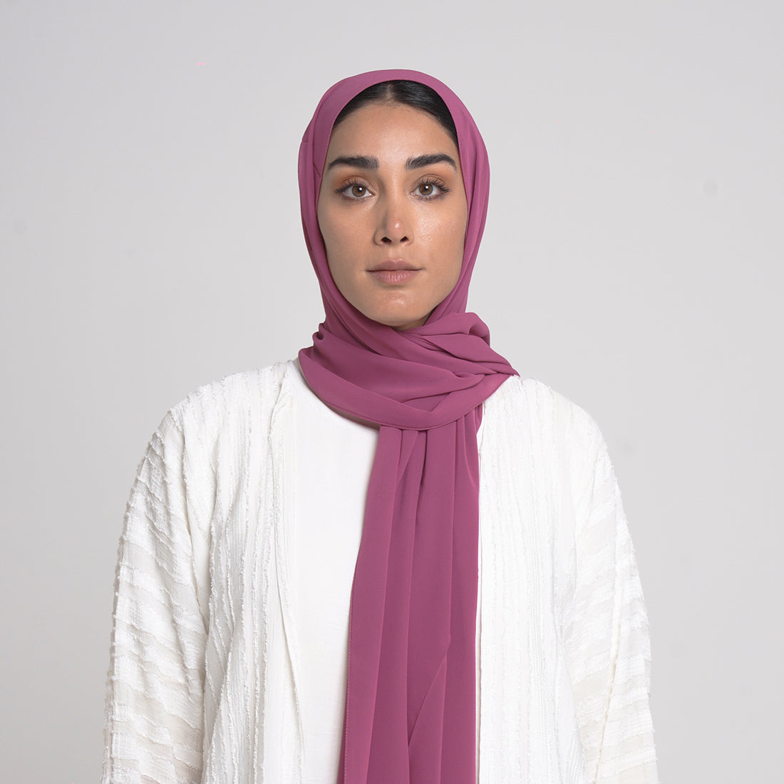 Essential Everyday Chiffon Hijab - Mauve Pink