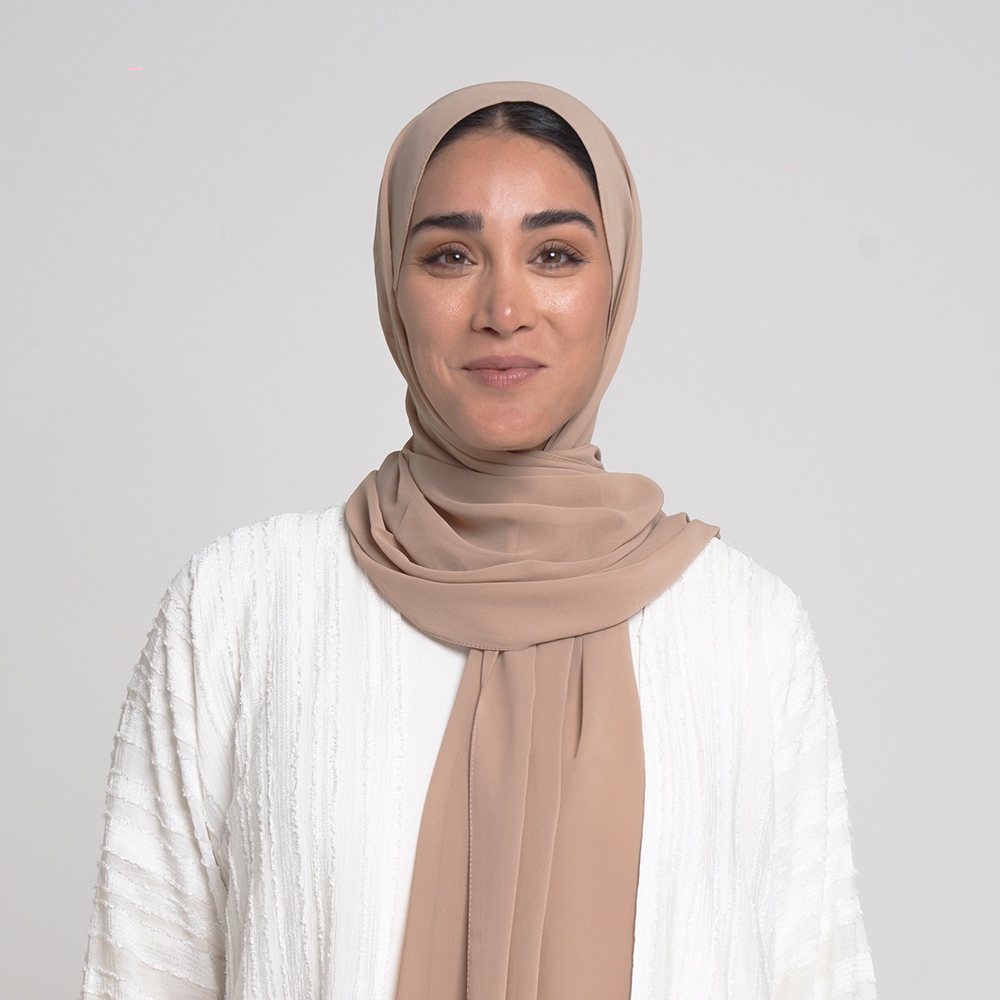 Essential Everyday Chiffon Hijab - Nude Beige