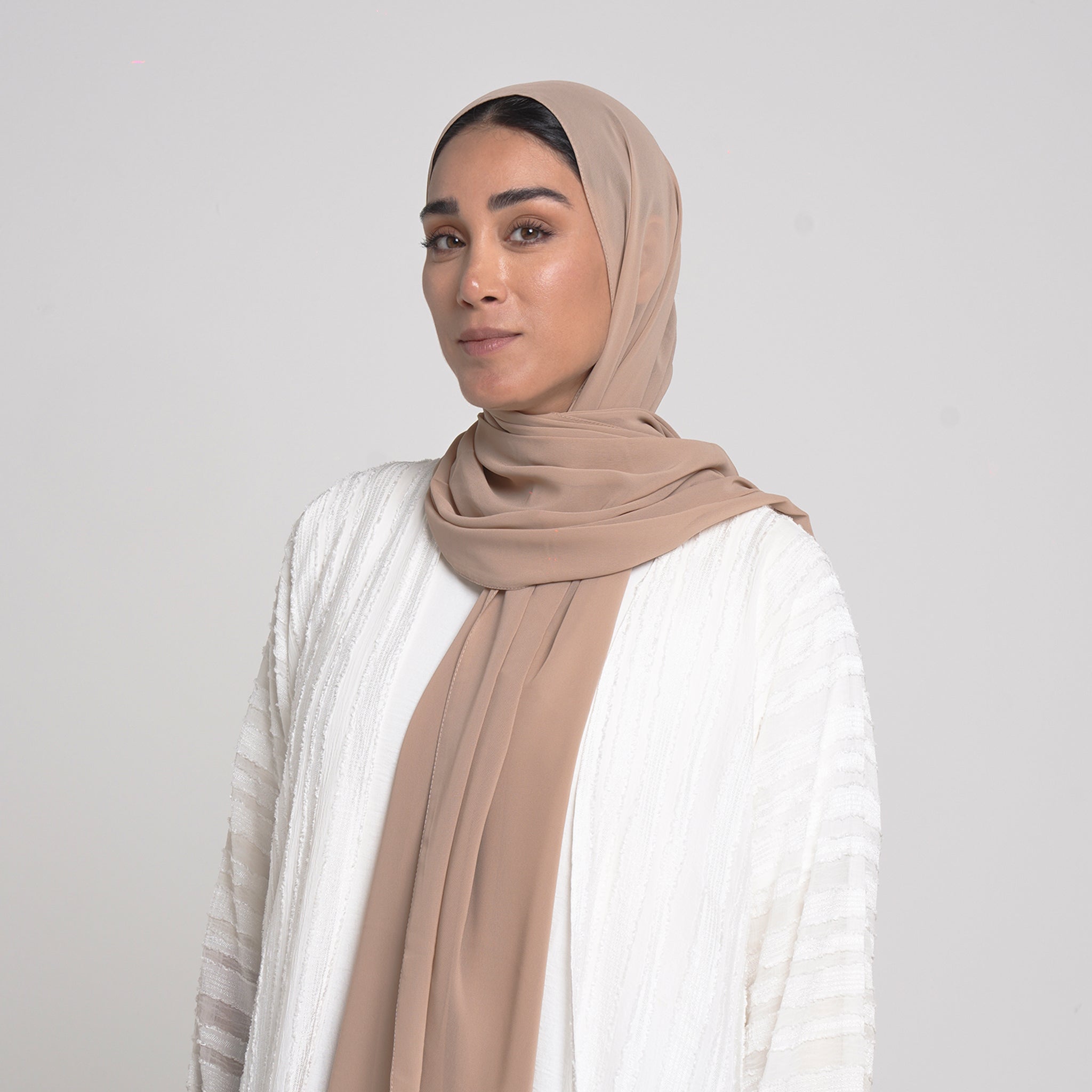 Essential Everyday Chiffon Hijab - Nude Beige