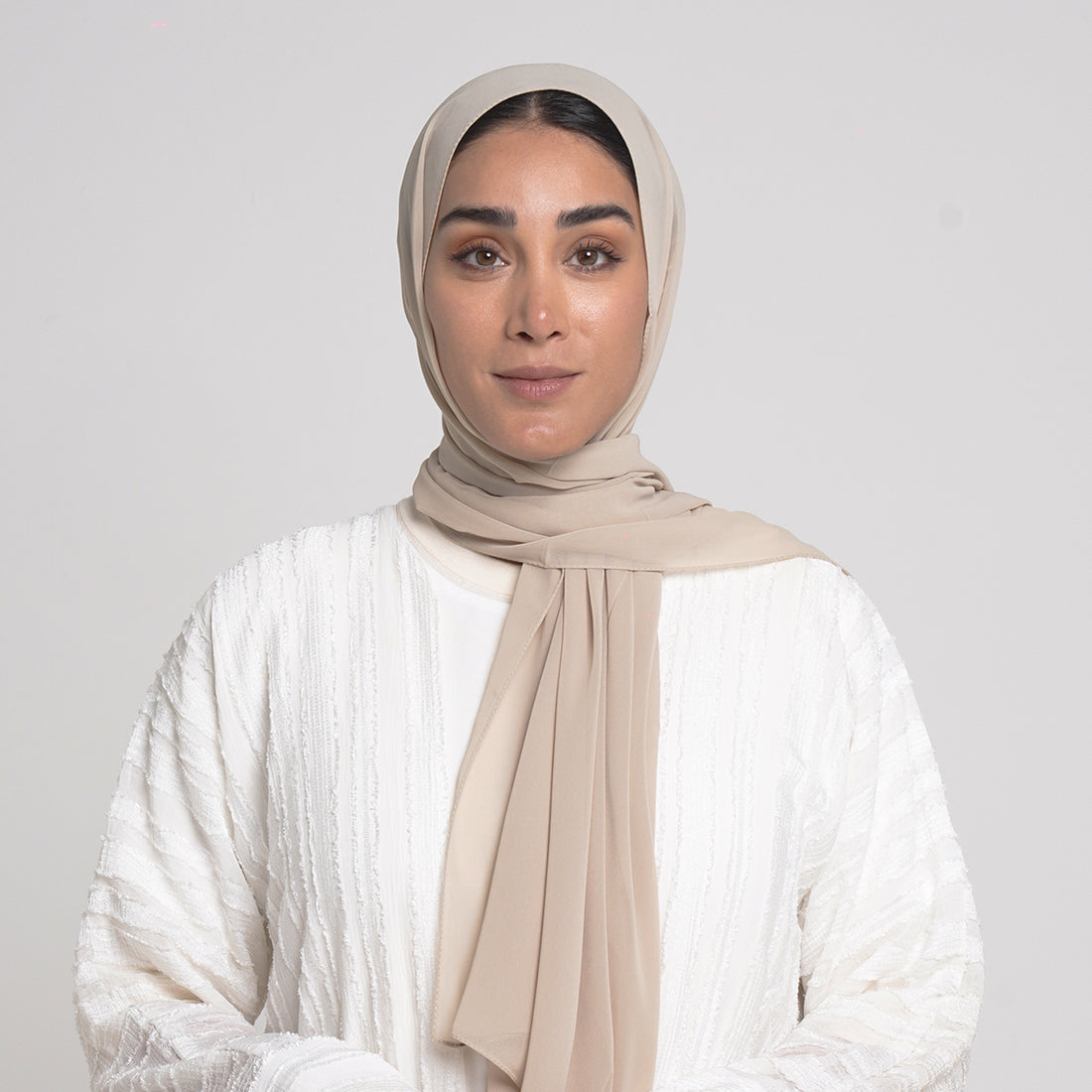 Essential Everyday Chiffon Hijab - Oat Beige