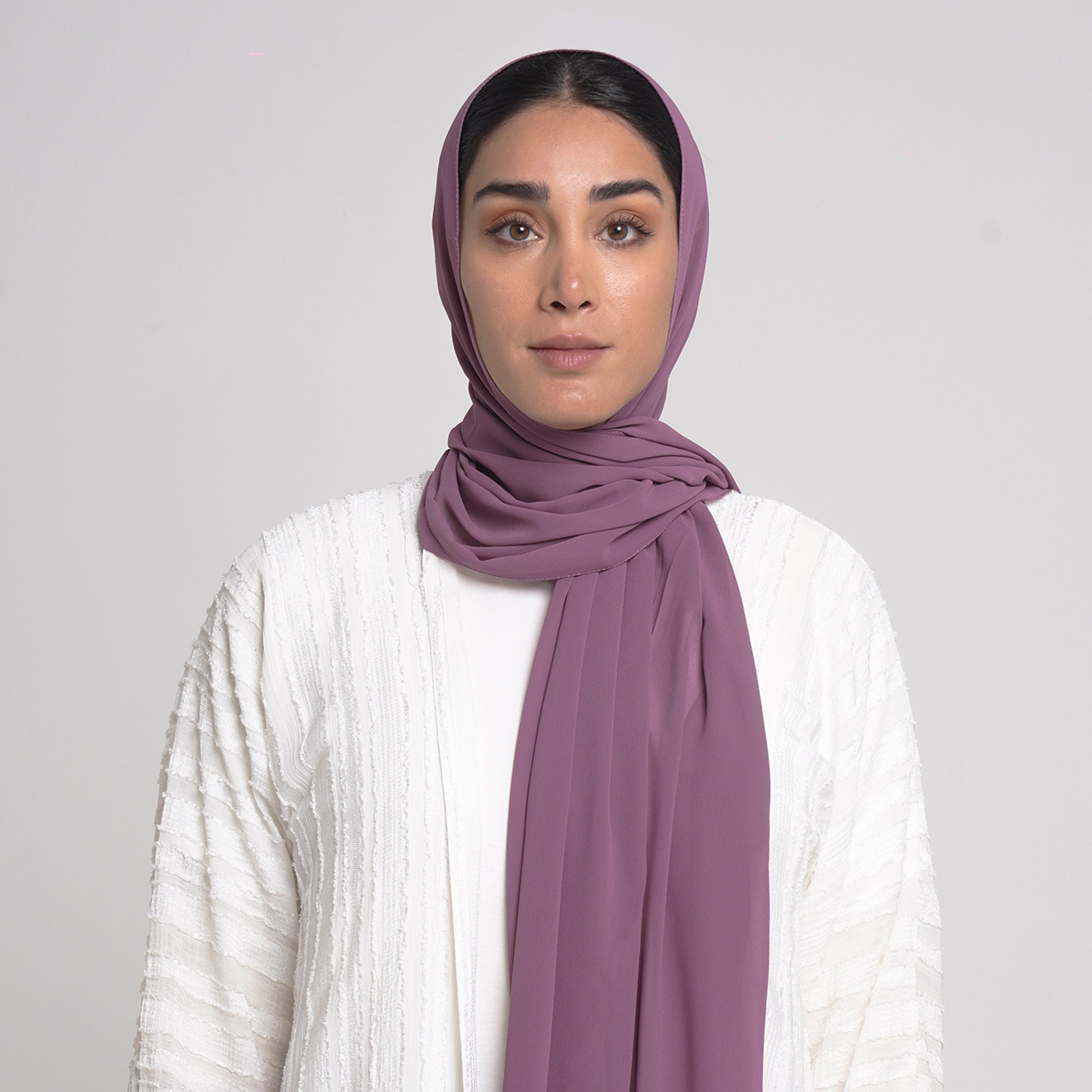Essential Everyday Chiffon Hijab - Mulberry Mauve