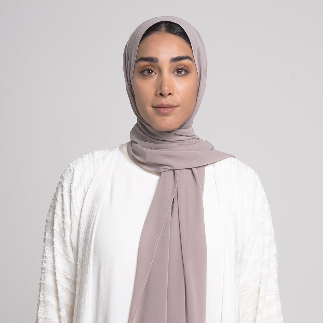Essential Everyday Chiffon Hijab - Mushroom Taupe