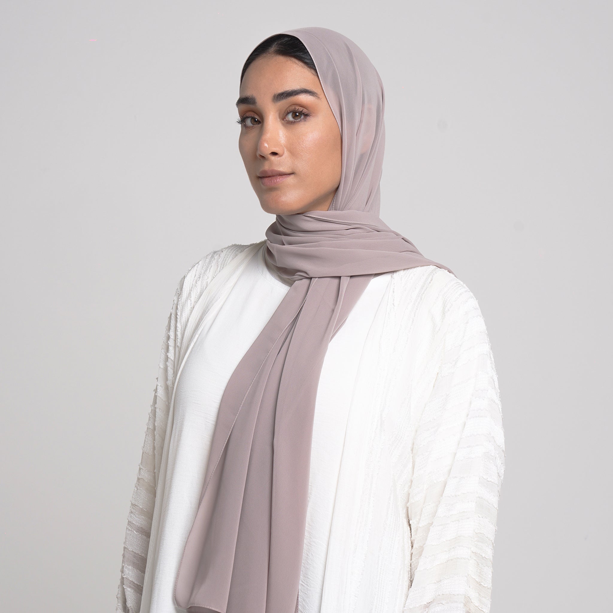 Essential Everyday Chiffon Hijab - Mushroom Taupe