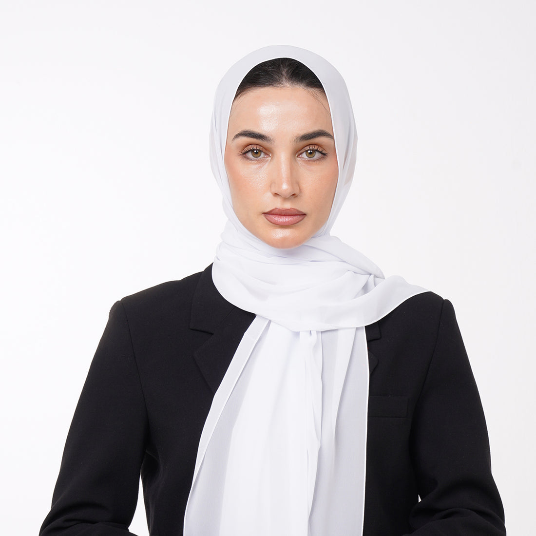 Essential Everyday Chiffon Hijab - Pearl White