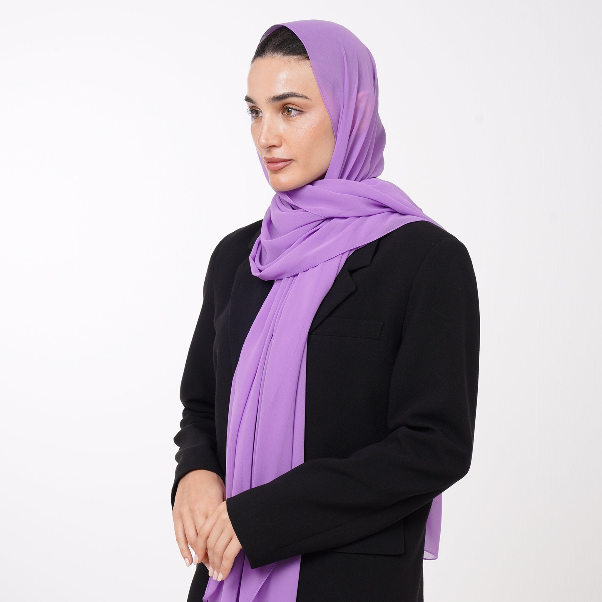 Essential Everyday Chiffon Hijab - Orchid Purple