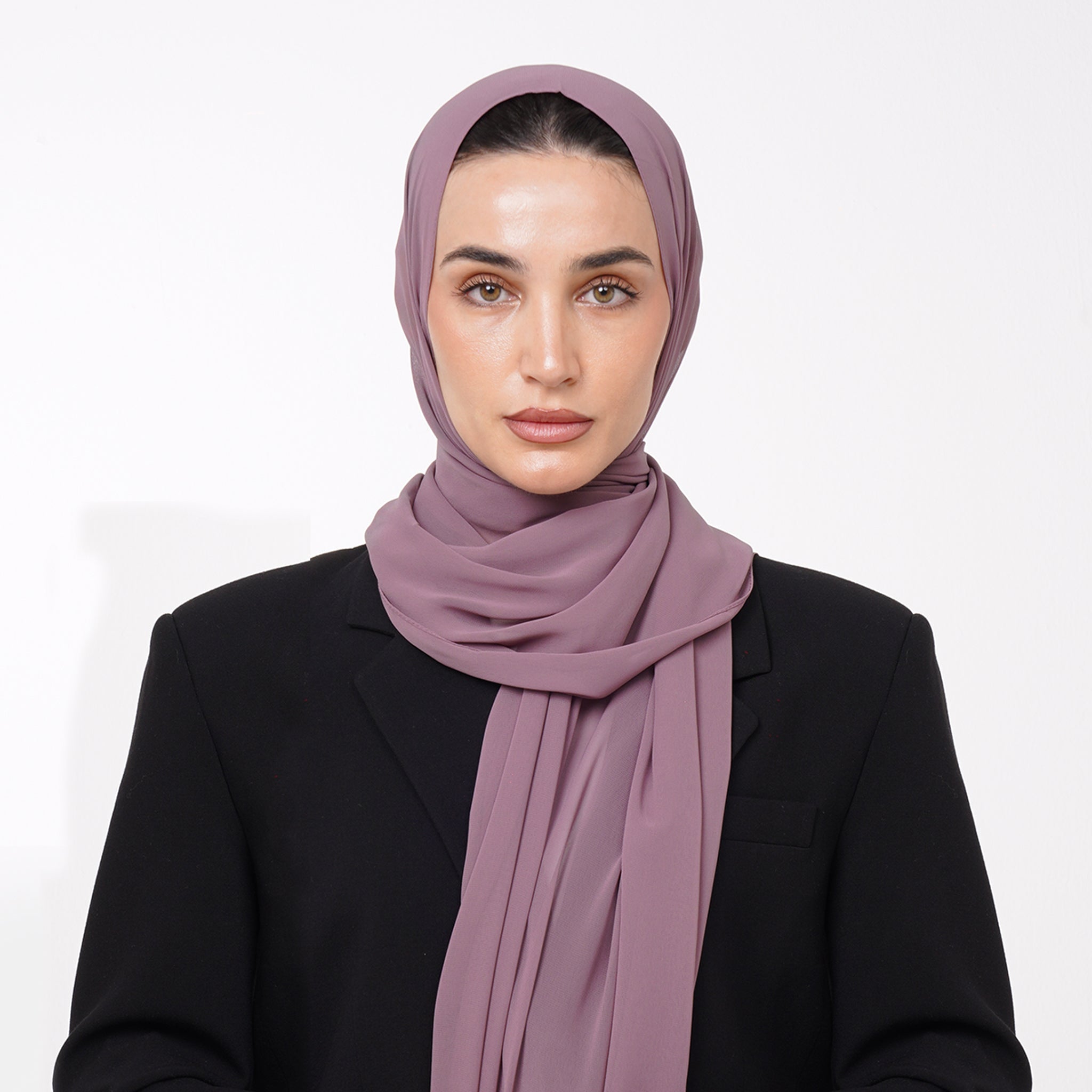 Essential Everyday Chiffon Hijab - Dusty Orchid