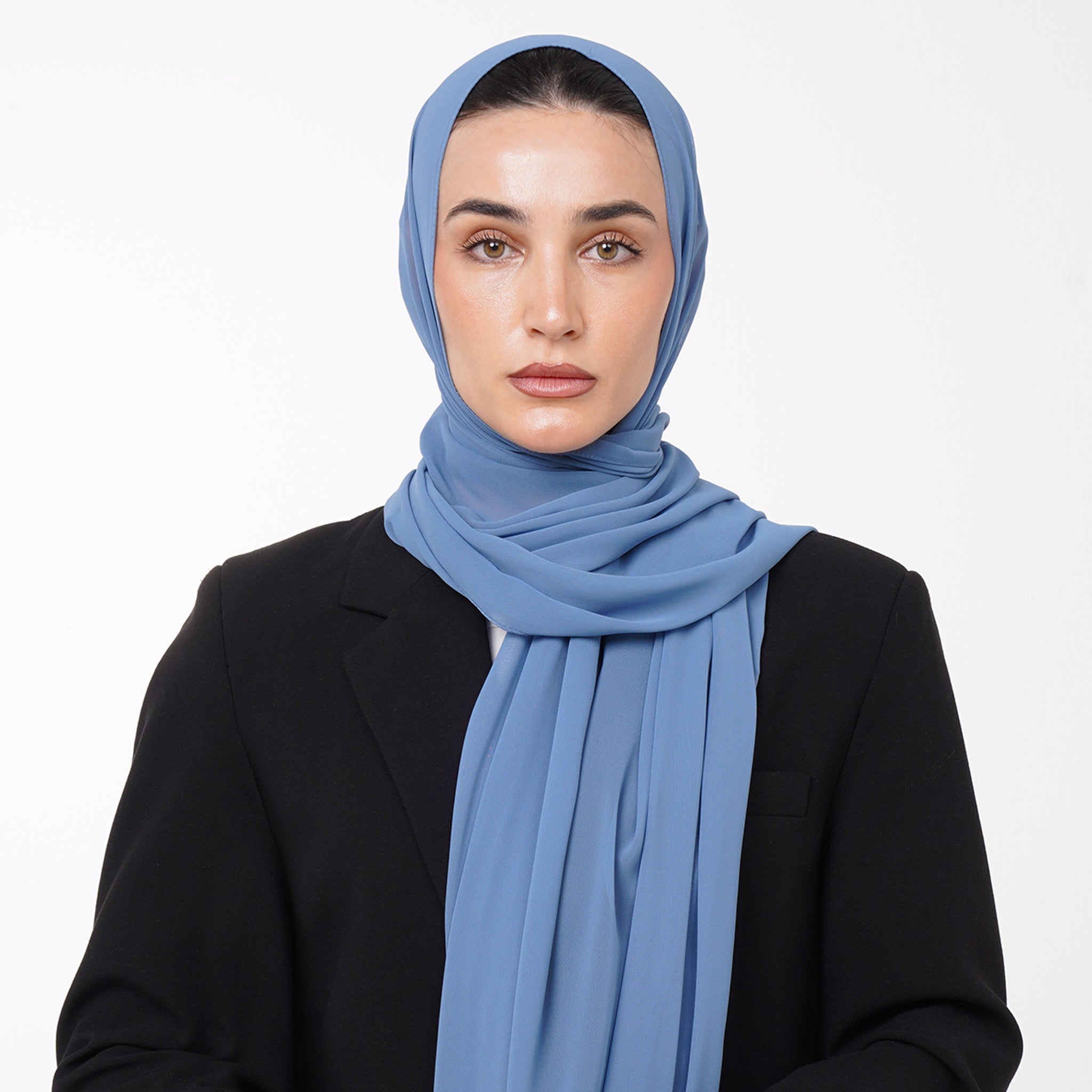 Essential Everyday Chiffon Hijab - Dusty Blue