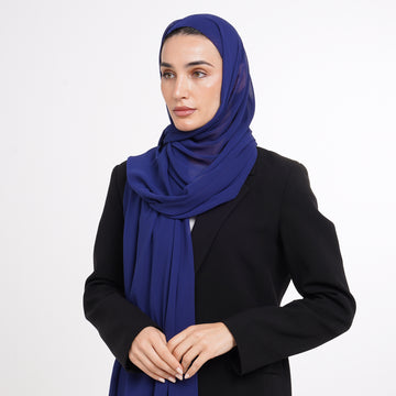 Essential Everyday Chiffon Hijab - Navy Blue