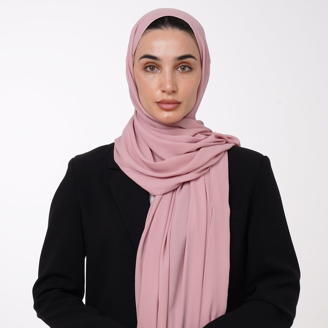 Premium Chiffon Hijab -Blush Petal