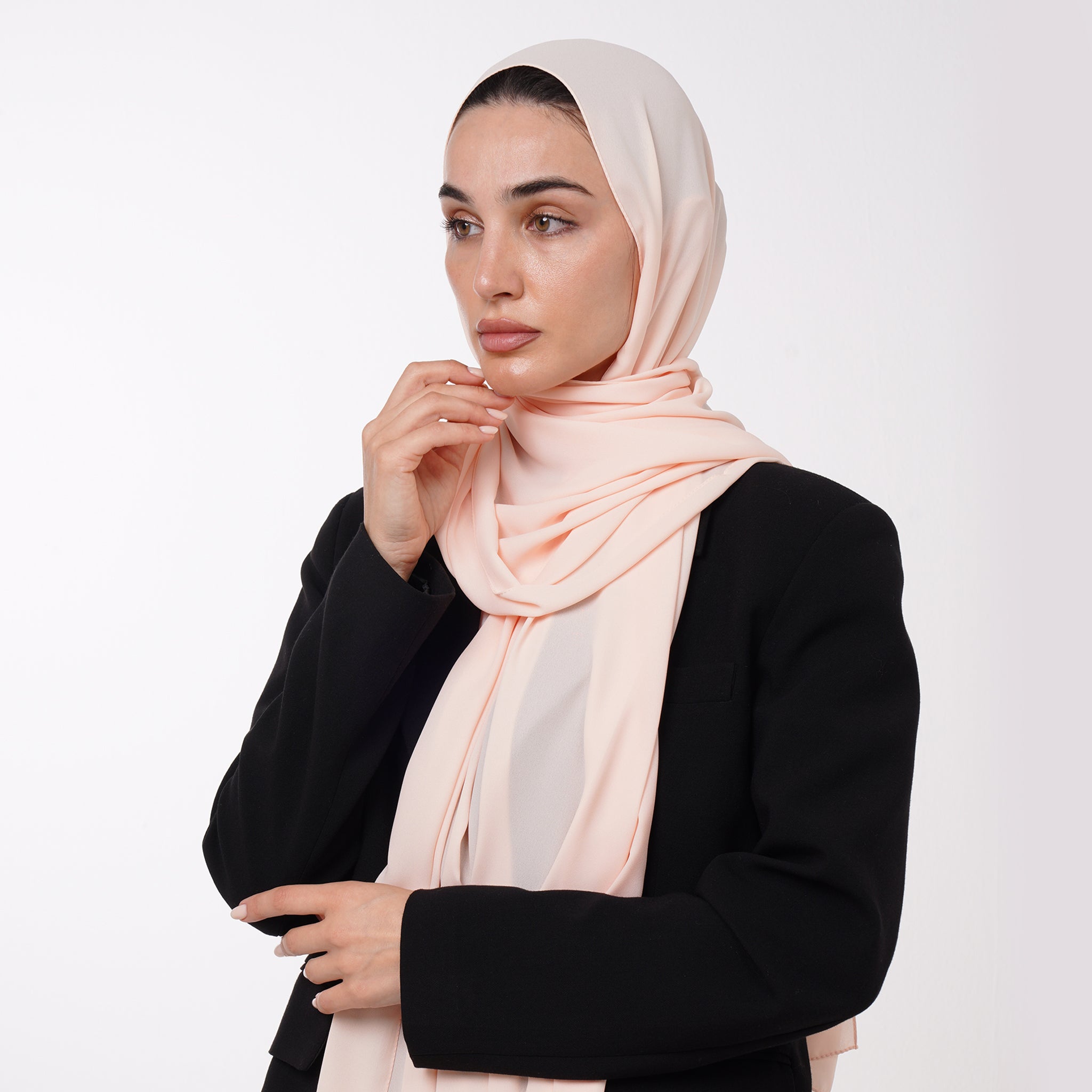 Premium Chiffon Hijab -Ballet Pink