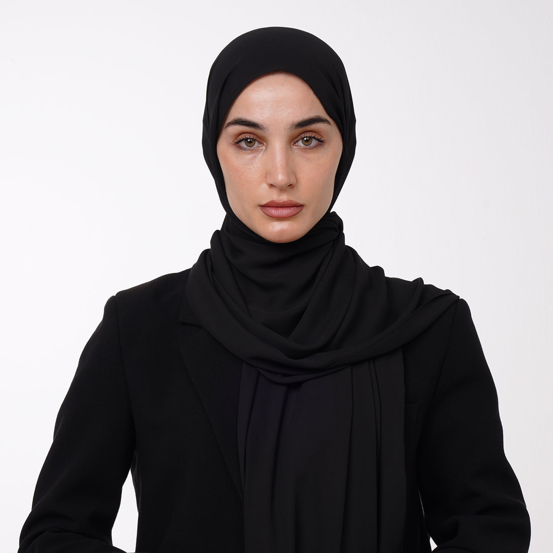 Premium Chiffon Hijab -Classic Black