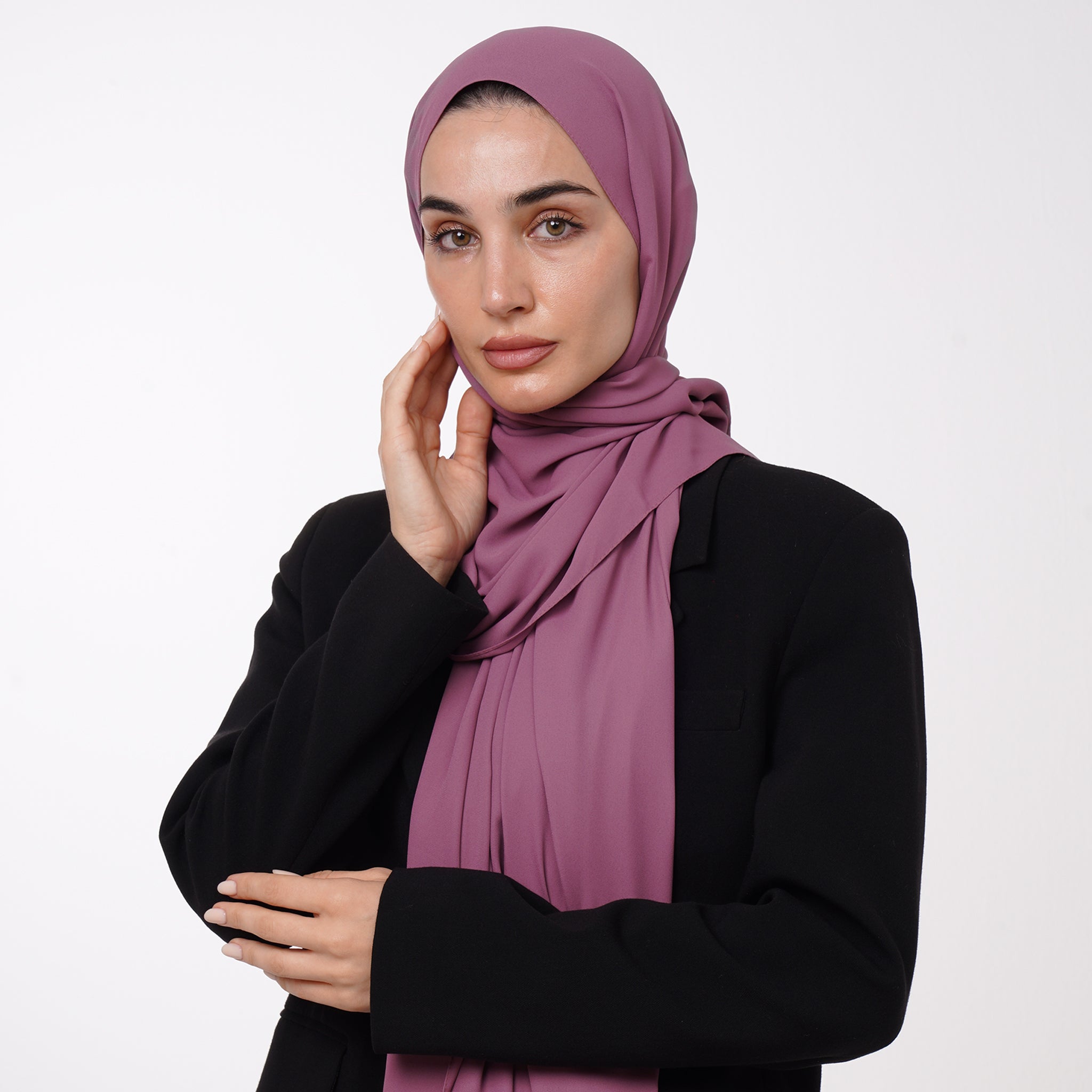 Premium Chiffon Hijab -Dusty Mauve