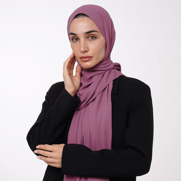 Premium Chiffon Hijab -Dusty Mauve