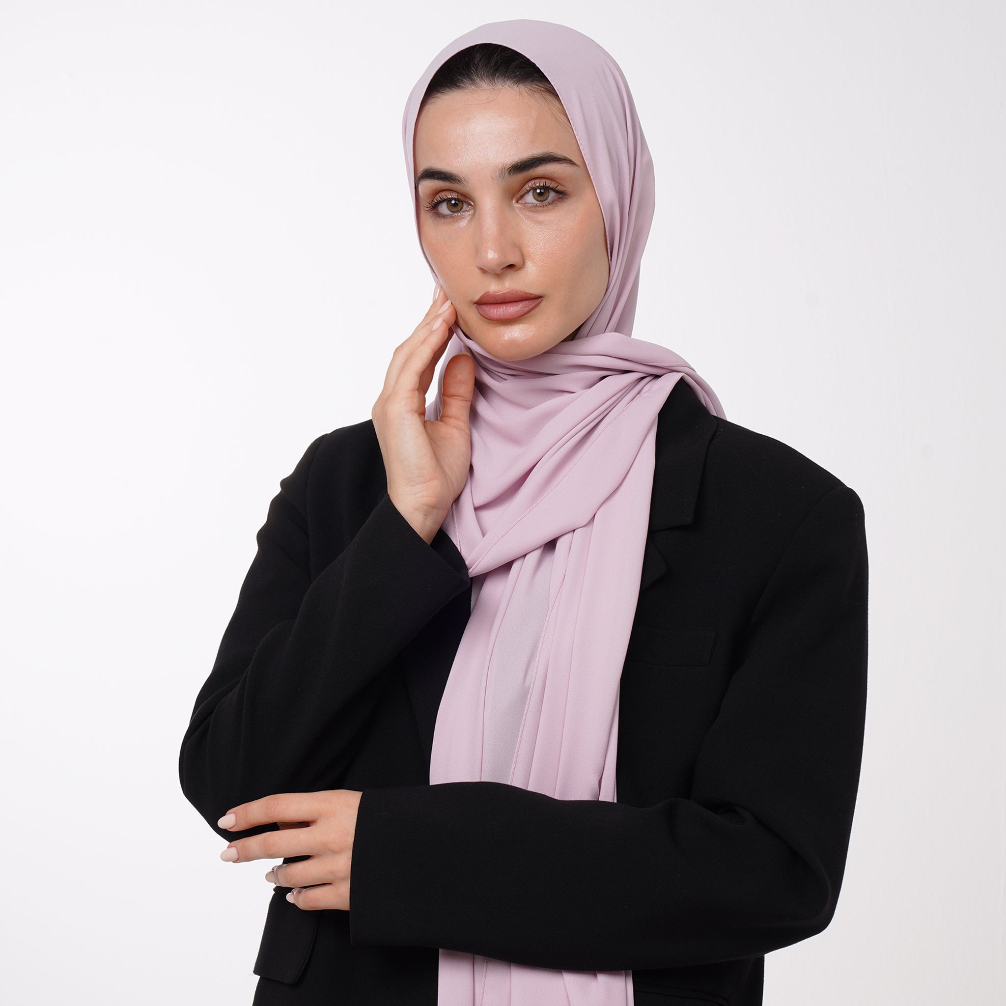 Premium Chiffon Hijab - Soft Lilac