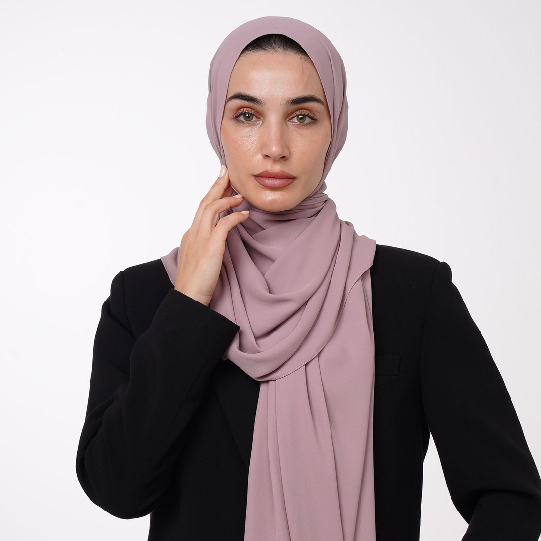 Premium Chiffon Hijab -Misty Rose