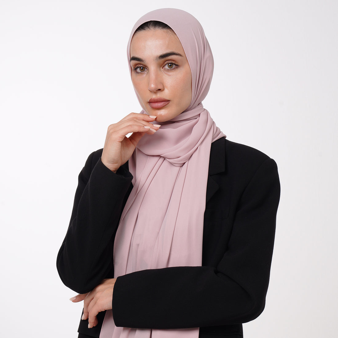 Premium Chiffon Hijab -Blush Pink