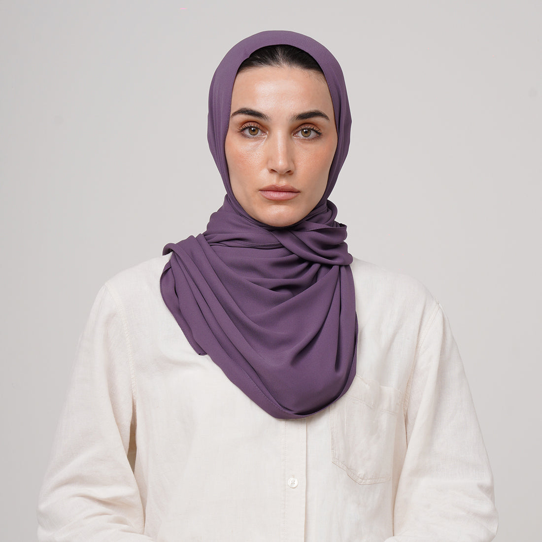 Premium Chiffon Hijab -Dusty Plum