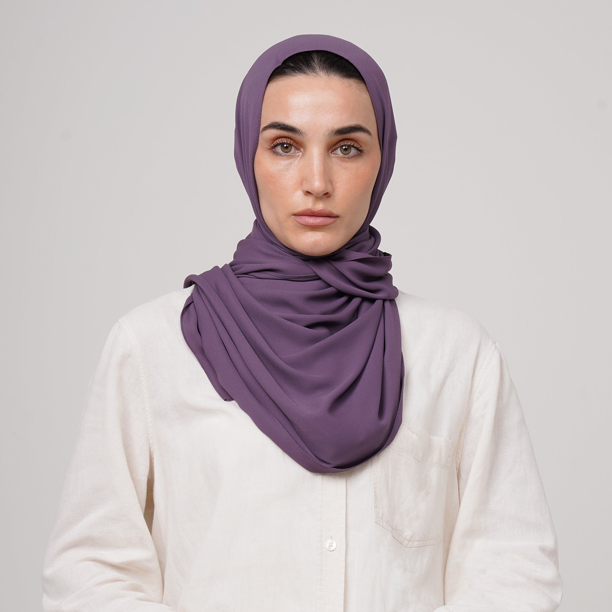 Premium Chiffon Hijab -Dusty Plum
