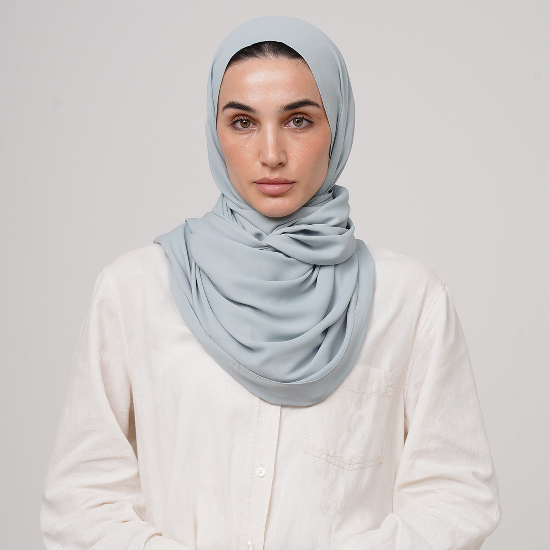 Premium Chiffon Hijab -Ice Blue