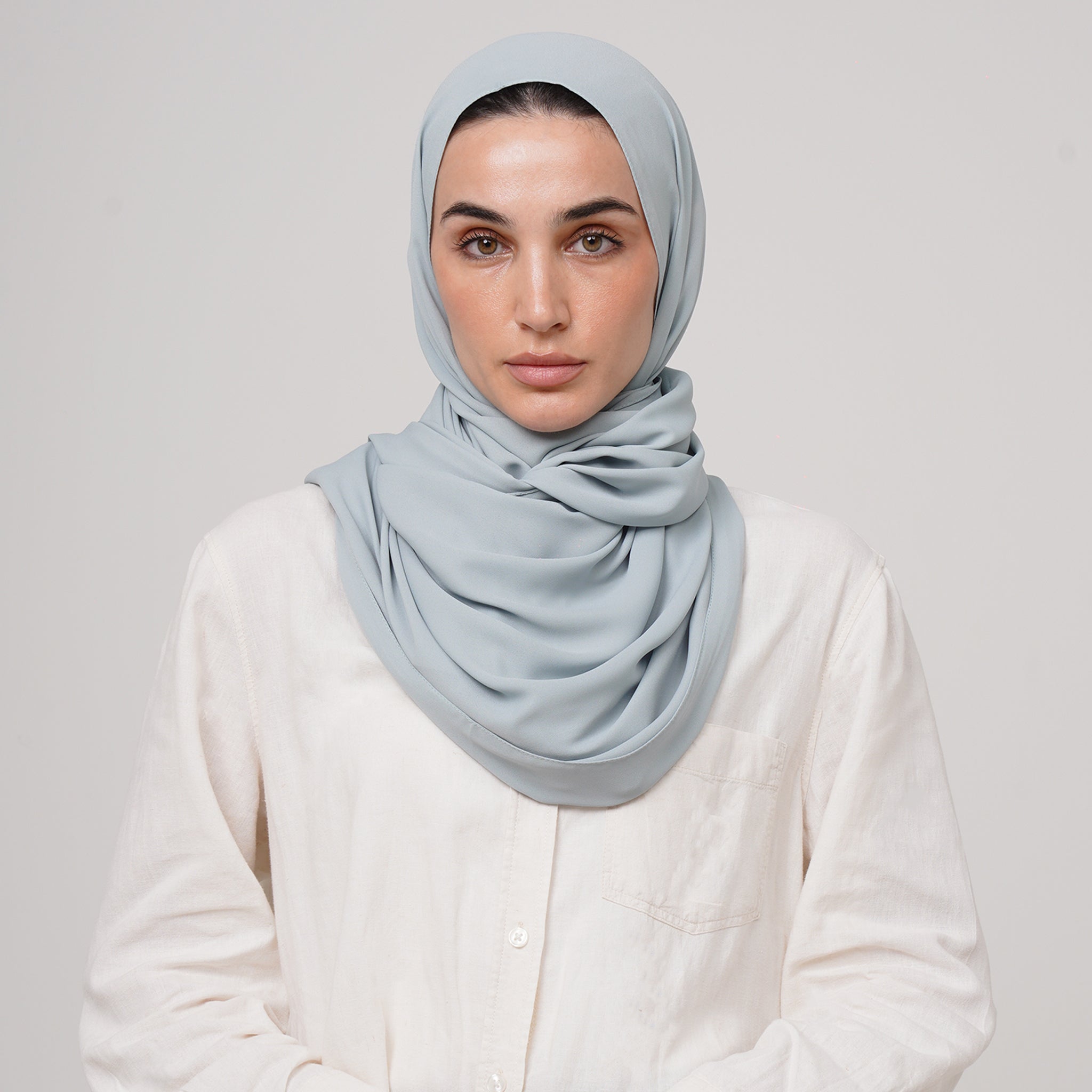 Premium Chiffon Hijab -Ice Blue