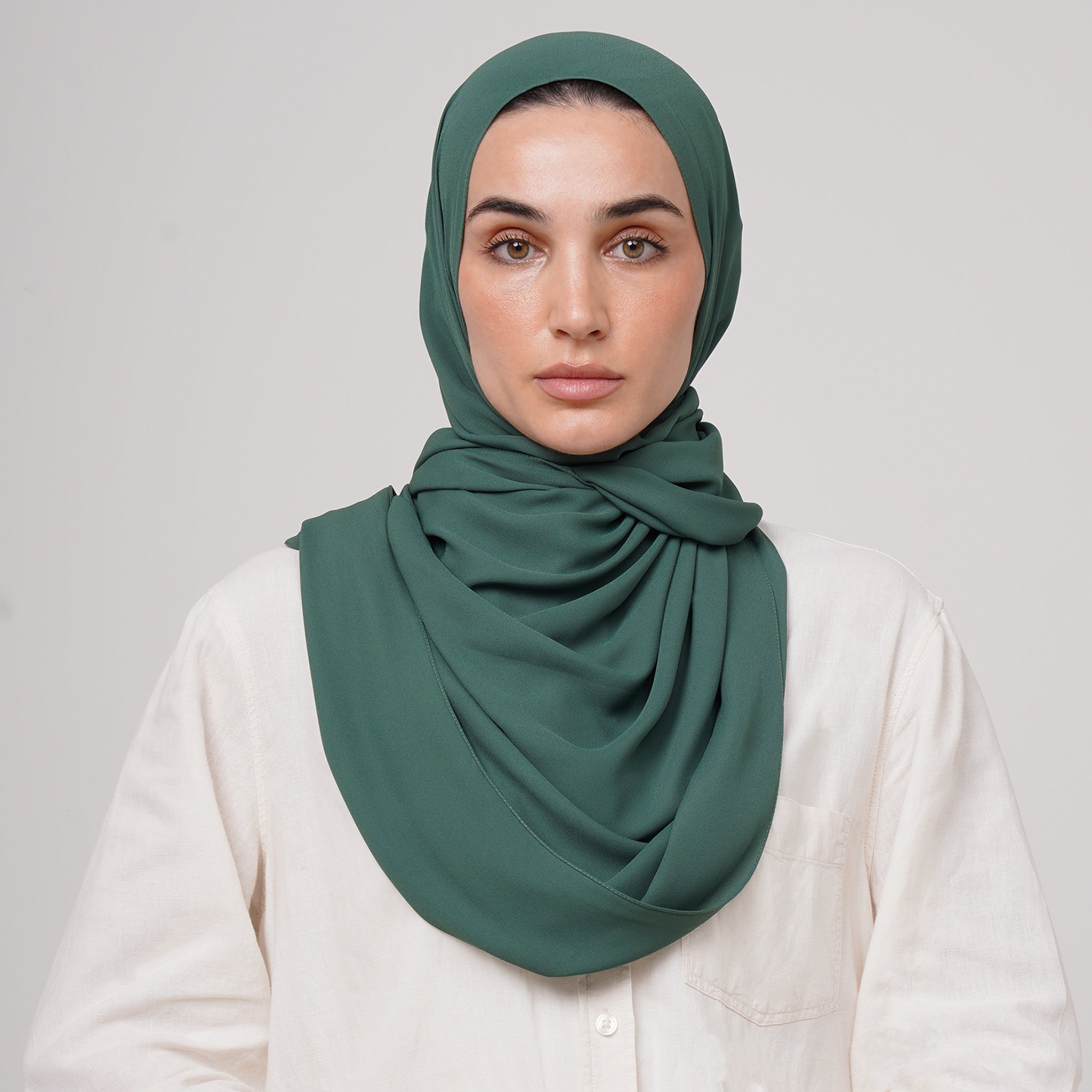 Premium Chiffon Hijab -Deep Teal