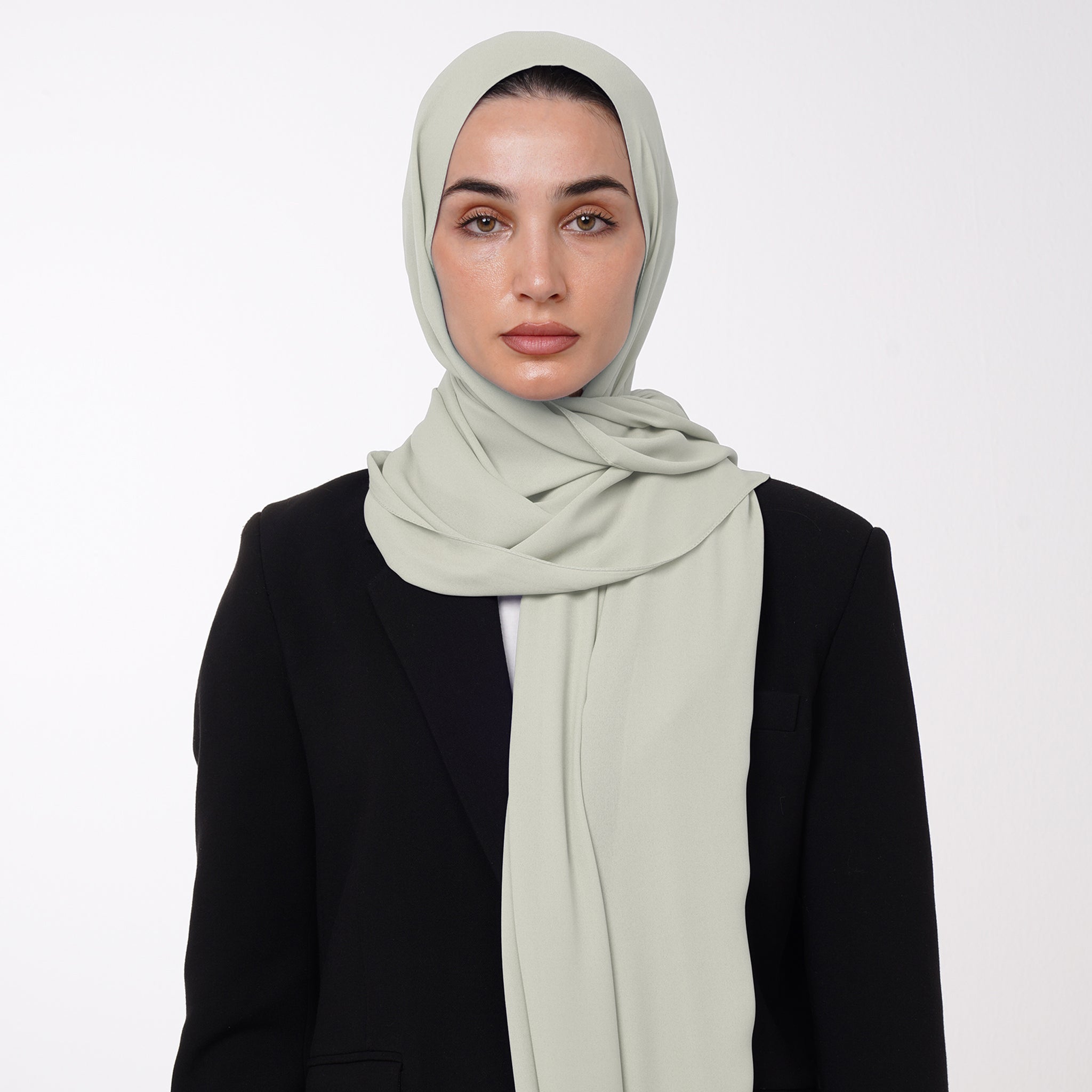 Premium Chiffon Hijab - Soft Sage