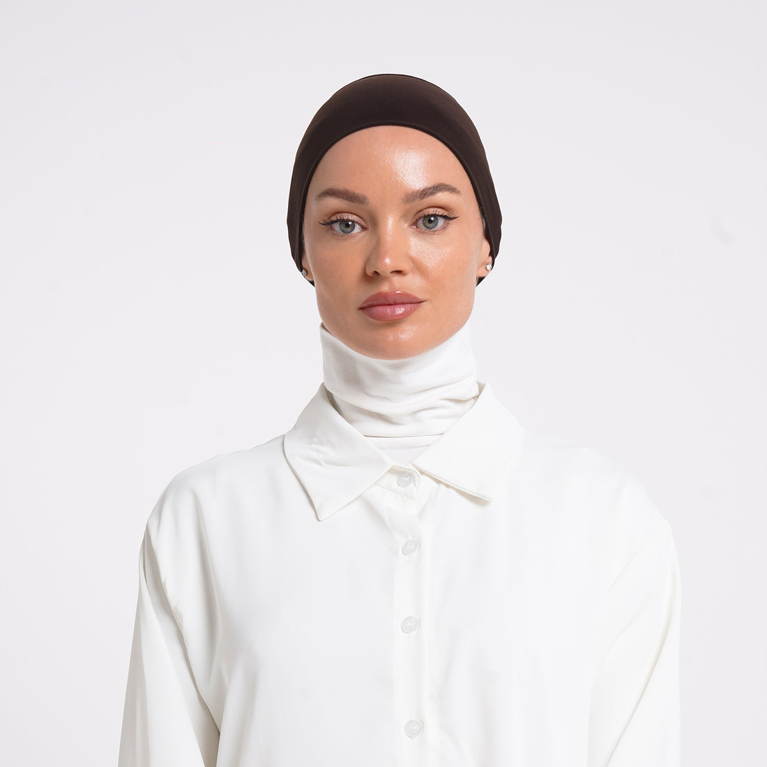 Lycra Full Bonnet - Espresso Brown