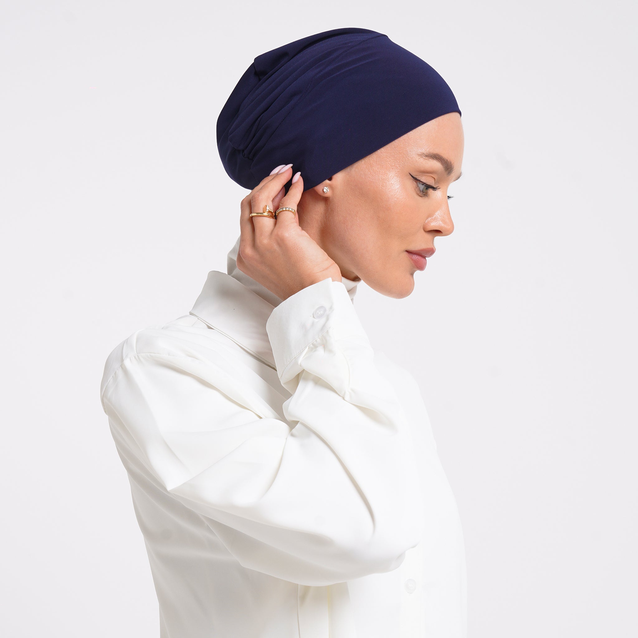 Lycra Full Bonnet - Royal Navy