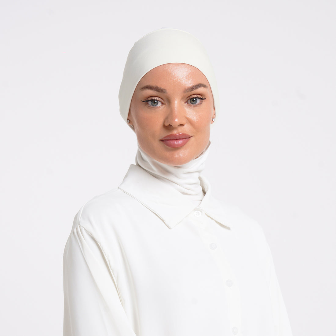 Lycra Full Bonnet - Ivory