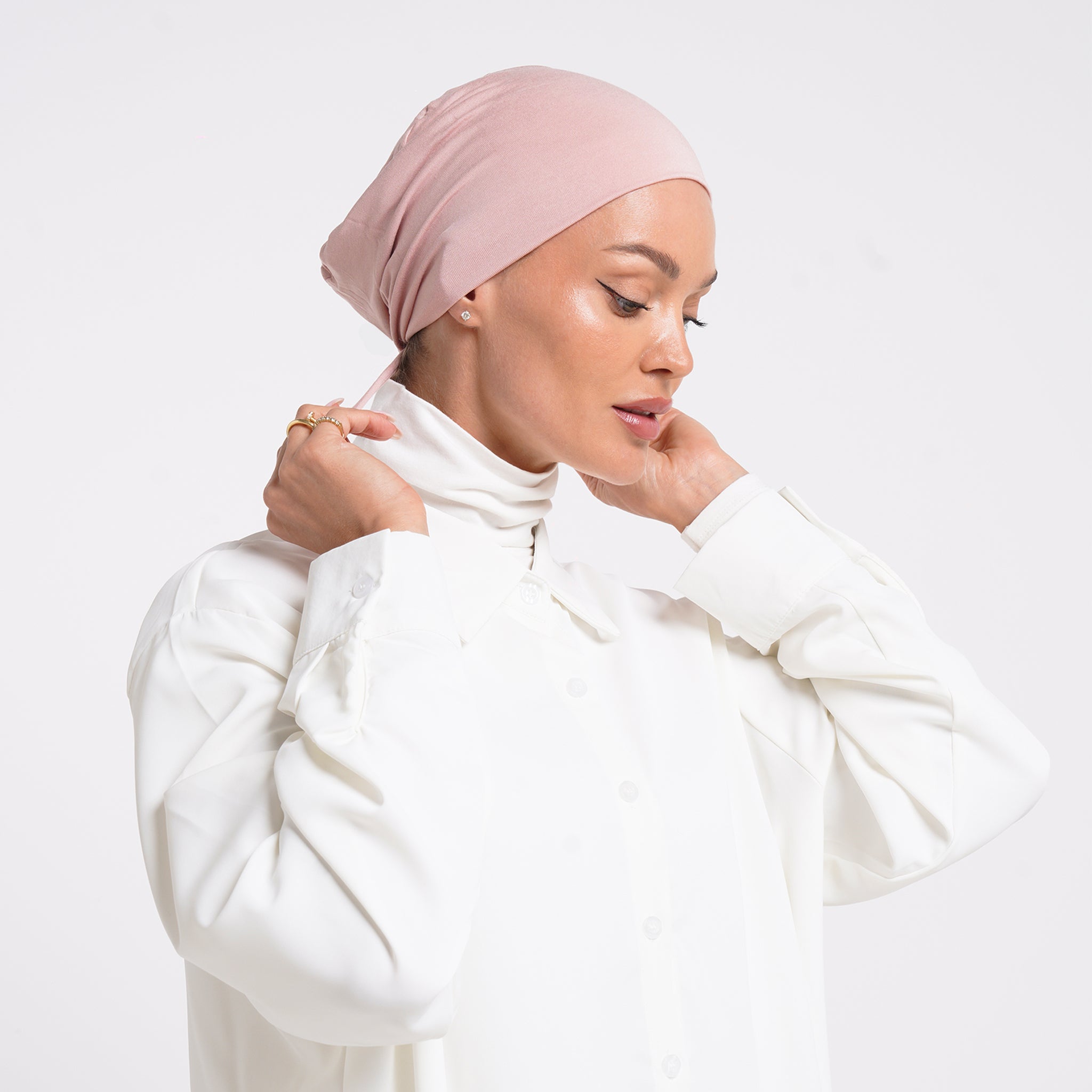 Eve Inner Full Bonnet - Blush Pink